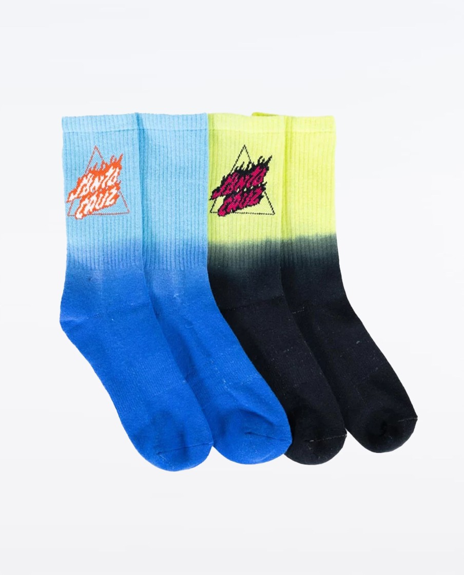 Kids Santa Cruz Accessories | Flaming Not A Dot Sock