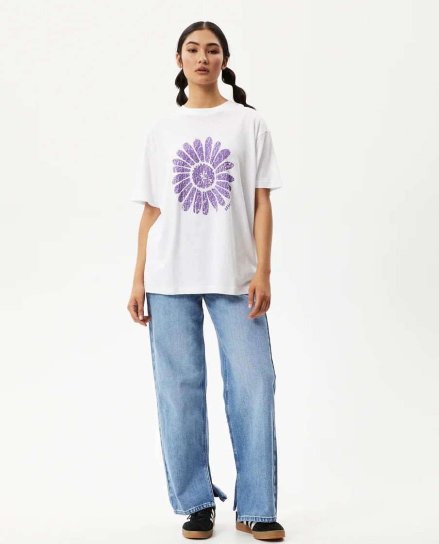 Women Afends Tops & Tees | Daisy Slay - Hemp Oversized Tee