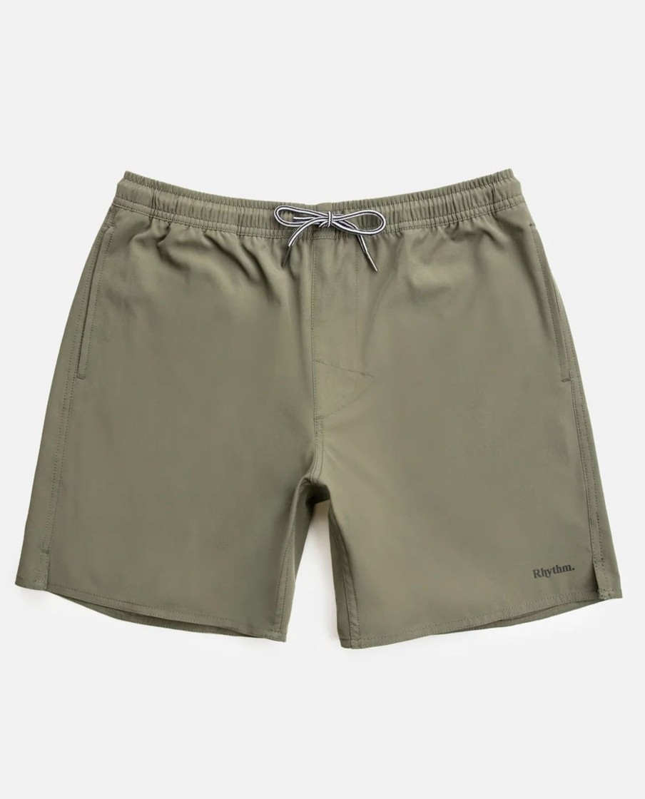 Men Rhythm Shorts | Classic Beach Short-Olive