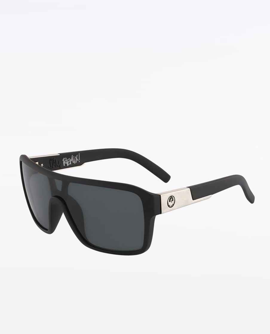 Women Dragon Sunglasses | Remix Matte Black/Grey P2 Sunglasses