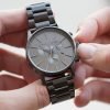 Men Nixon Watches | Sentry Chrono All Gunmetal Watch