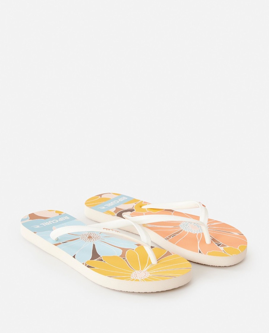 Women Rip Curl Sandals & Thongs | Sessions Bloom Open Toe (2 For $40) Thongs