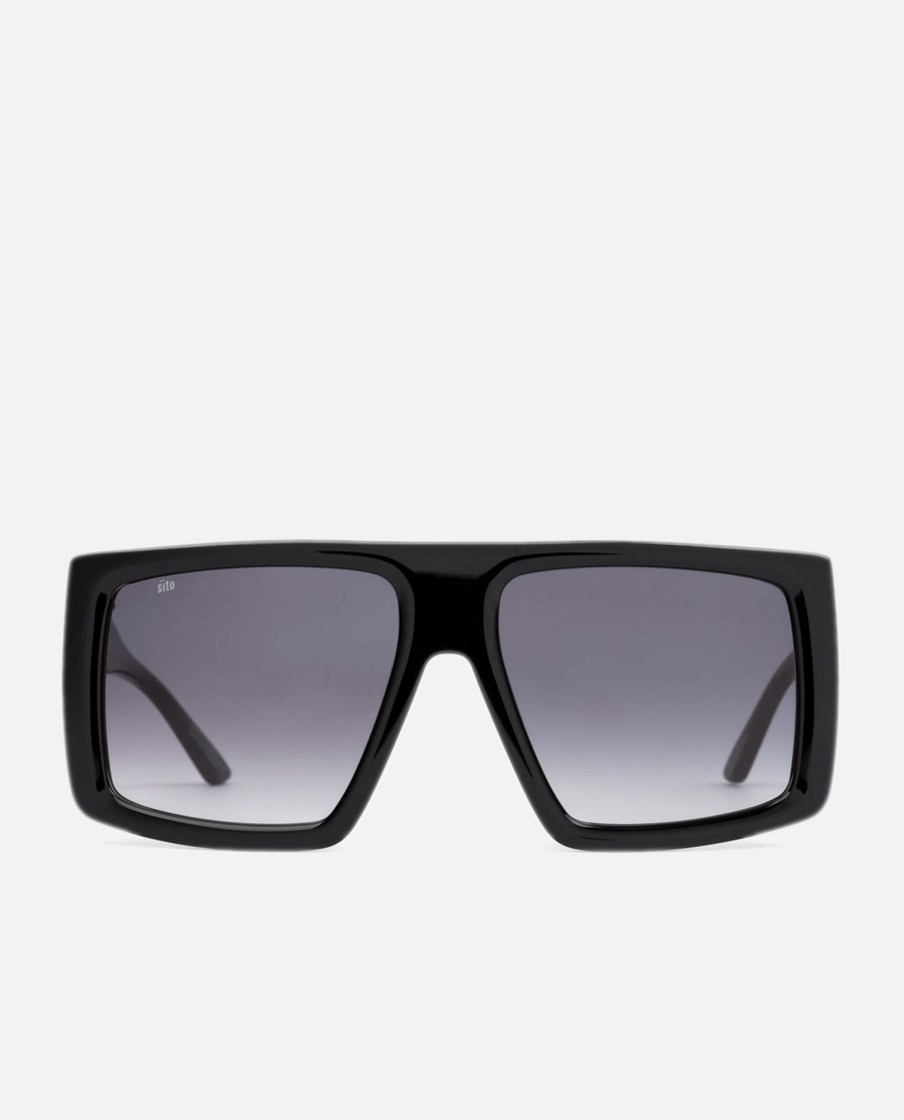 Women Sito Shades Sunglasses | Like The Sun: Black/Smoke Gradient Sunglasses