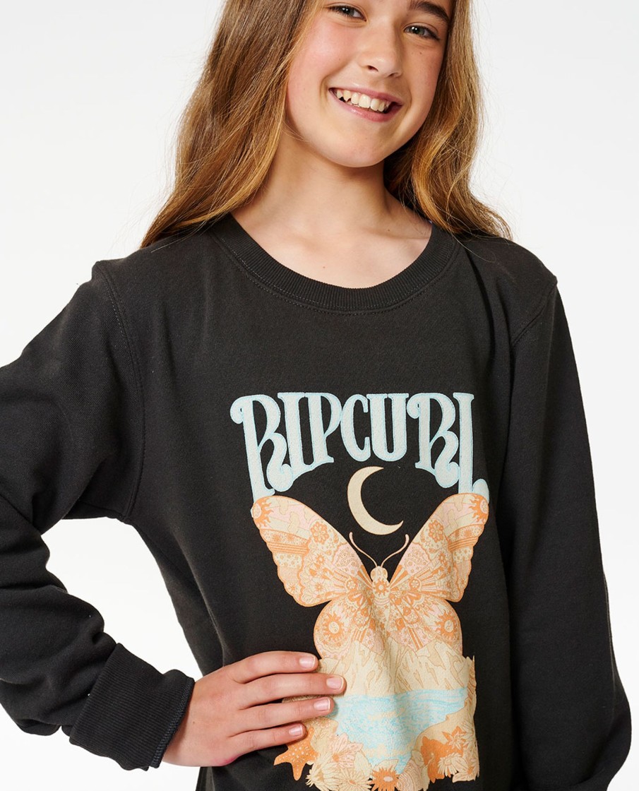 Kids Rip Curl Tops | Sun Butterfly Crew - Girl