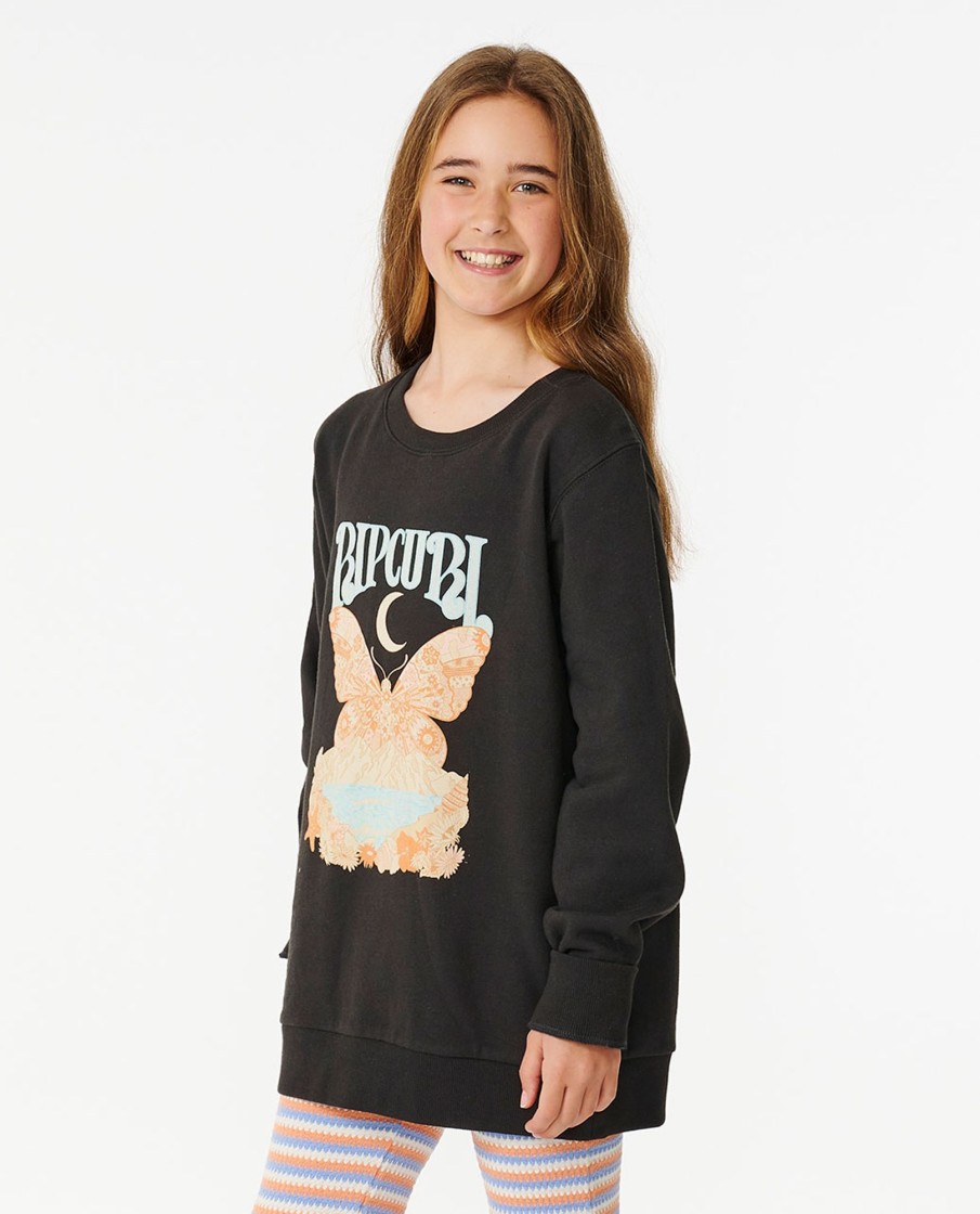 Kids Rip Curl Tops | Sun Butterfly Crew - Girl