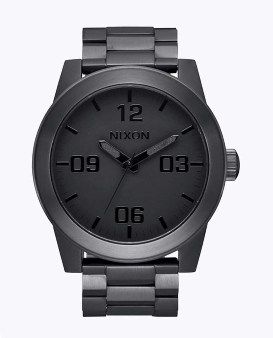 Men Nixon Watches | Corporal All Gunmetal/Black Watch