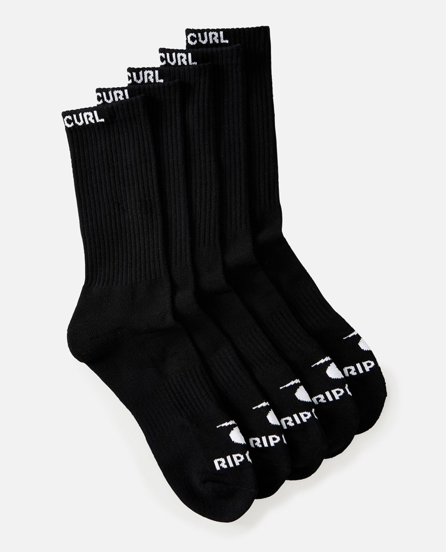 Men Rip Curl Socks | Brand Crew Sock 5Pk