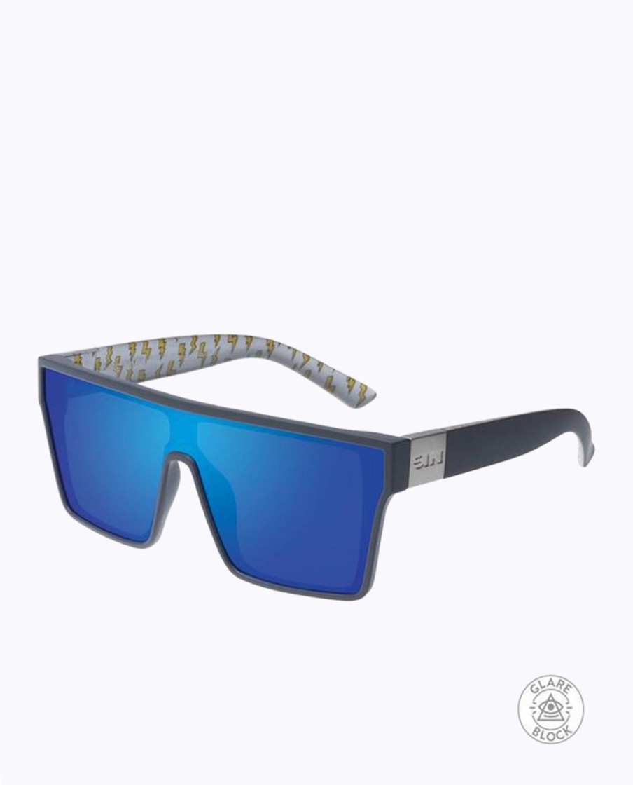 Men Sin Sunglasses | Loose Cannon Pearl Grey / Ice Blue Sunglasses