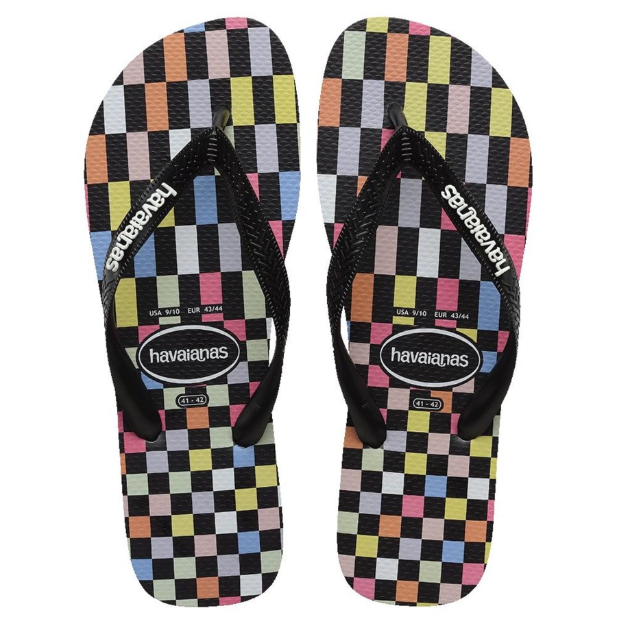 Men Havaianas Sandals & Thongs | Havs Top Check Black/Multi