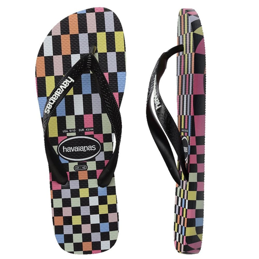 Men Havaianas Sandals & Thongs | Havs Top Check Black/Multi