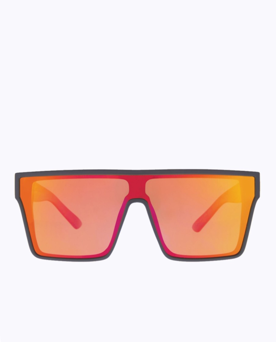 Men Sin Sunglasses | Loose Cannon Matte Black Red Sunglasses