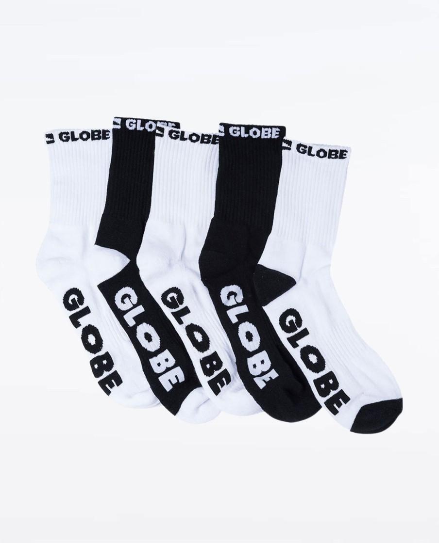 Women Globe Socks | Youth Quarter Socks 5Pk