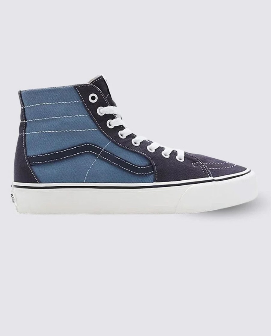 Men Vans Sneakers | Sk8-Hi Tapered Vr3 Twill Blue Multi Shoes