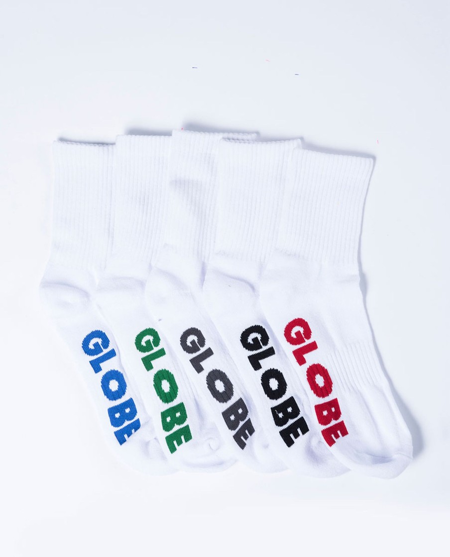 Women Globe Socks | Stealth Crew Sock 5Pk