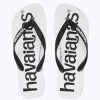 Men Havaianas Sandals & Thongs | Top Logo White / Black