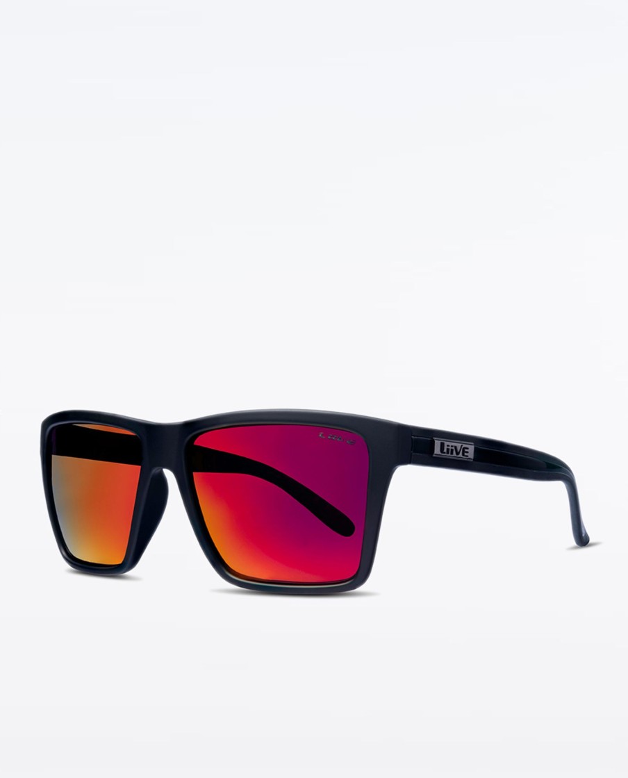 Men Liive Sunglasses Sunglasses | Bazza Mirror Polar Twin Blacks Sunglasses