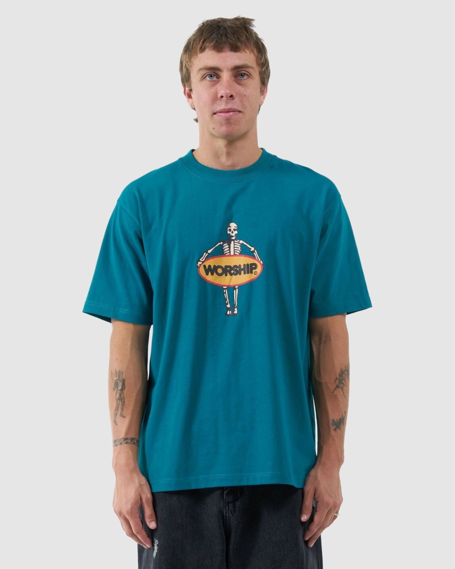 Men Worship Tees & Polos | Lay Doubt Tee-Deep Lake Green