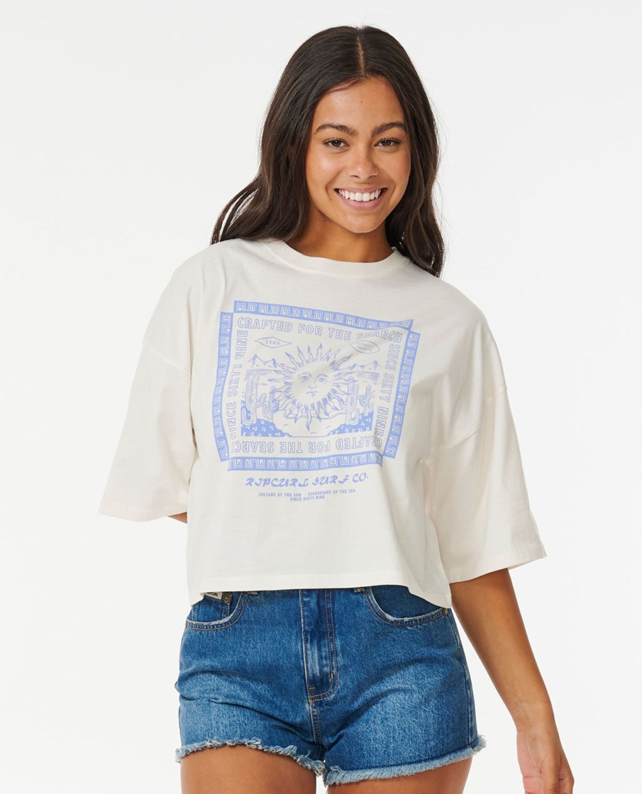 Women Rip Curl Tops & Tees | Crafted Heritage Crop Tee