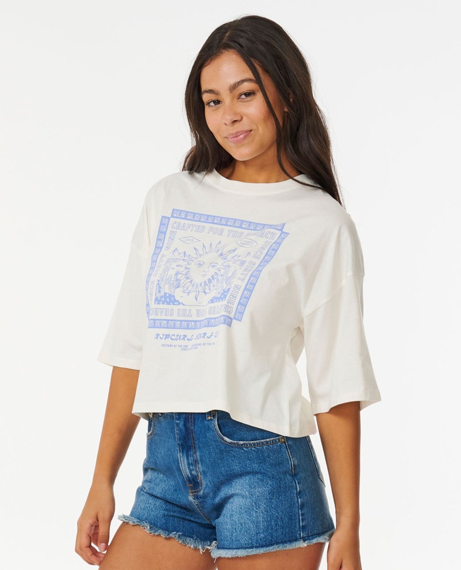 Women Rip Curl Tops & Tees | Crafted Heritage Crop Tee