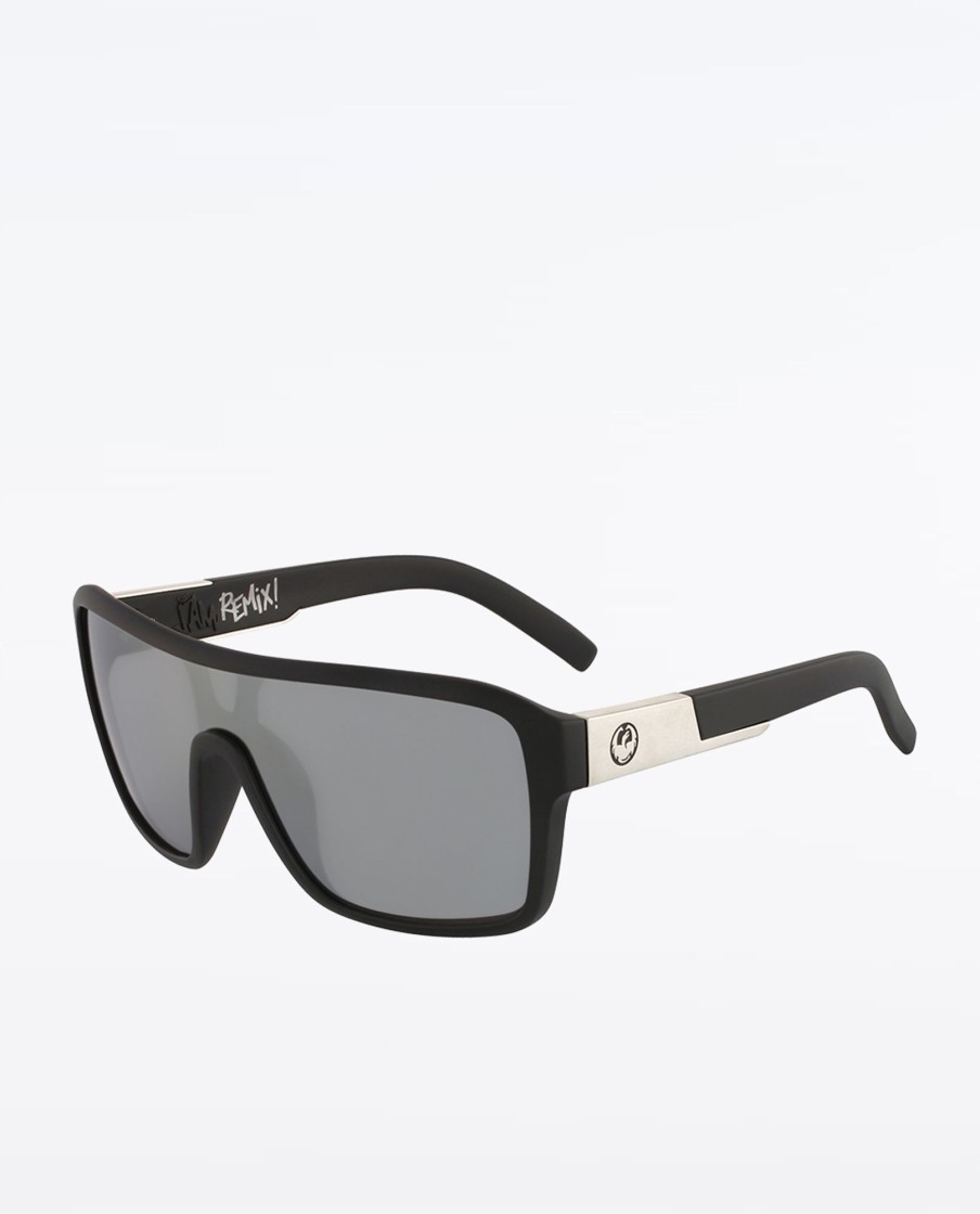 Women Dragon Sunglasses | Remix Matte Black Silver Sunglasses