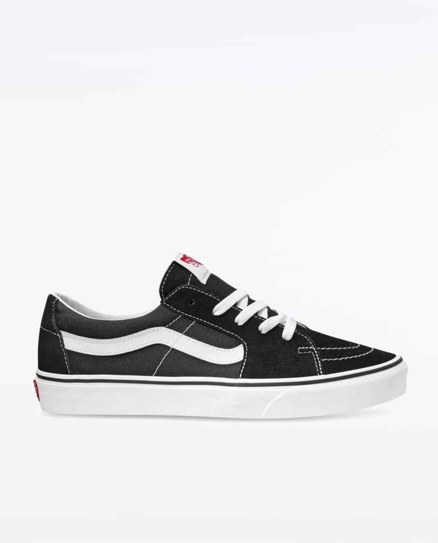 Men Vans Sneakers | Vans Sk8 Low Black White Shoe