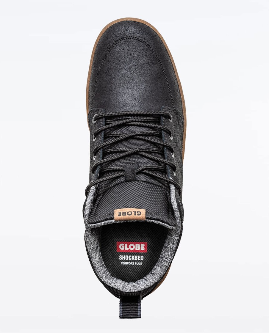 Men Globe Sneakers | Gs Black Oiled Boot