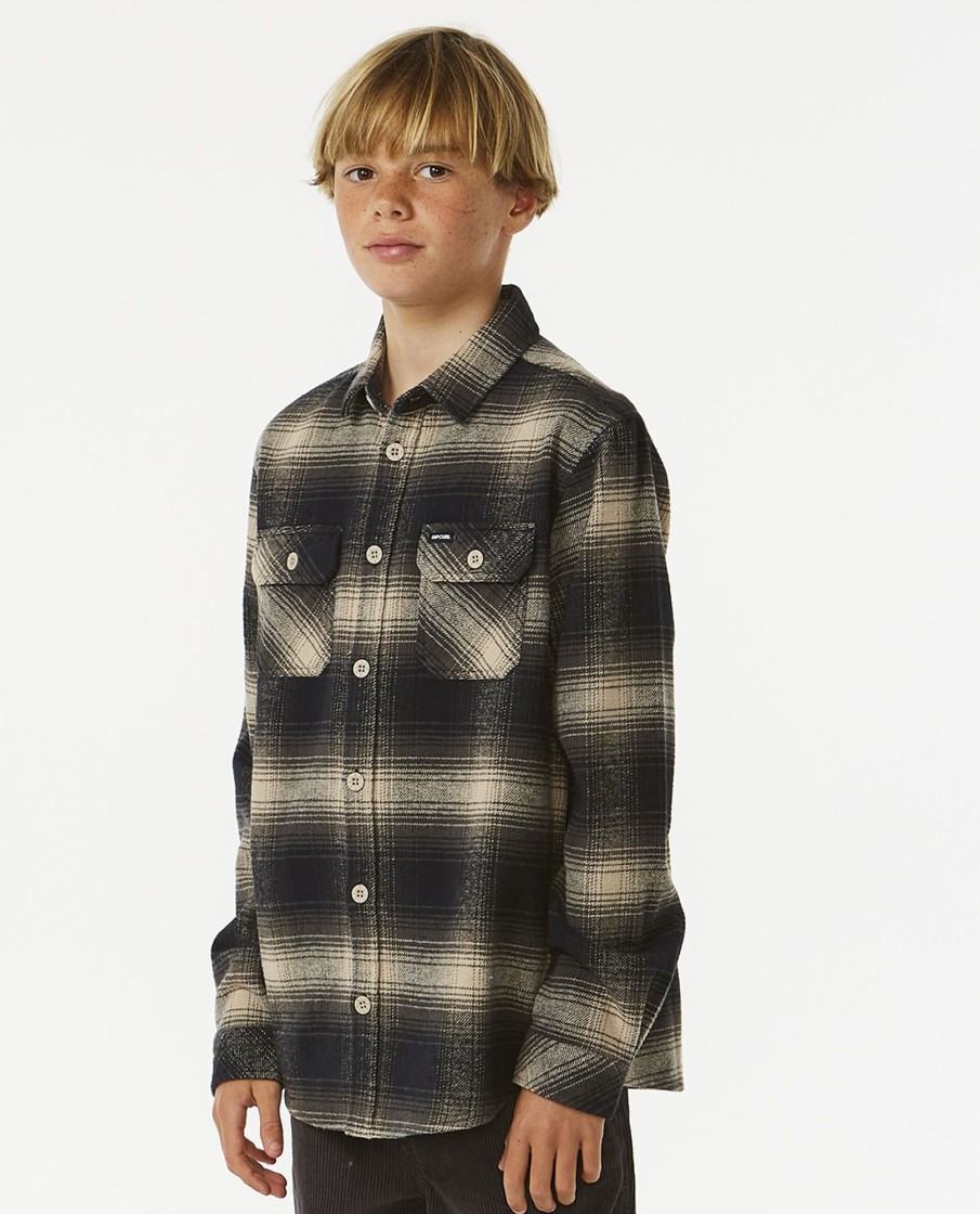 Kids Rip Curl Tops | Count Flannel Shirt -Boy