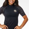 Women Rip Curl Rashies & Wetsuits | Pacific Dreams Short Sleeve Upf Ras Vest