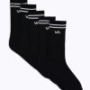 Women RVCA Socks | Union Sock Iii 5Pk