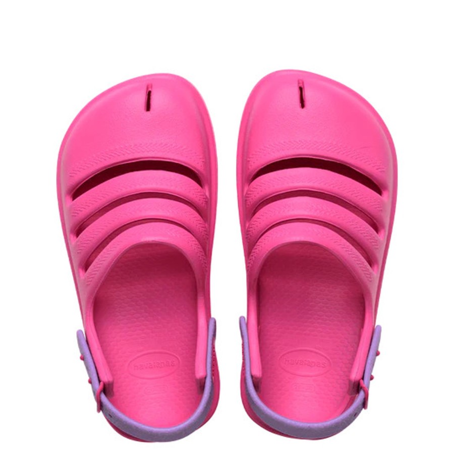 Kids Havaianas Shoes | Havs Kids Clogs Pink/Purple