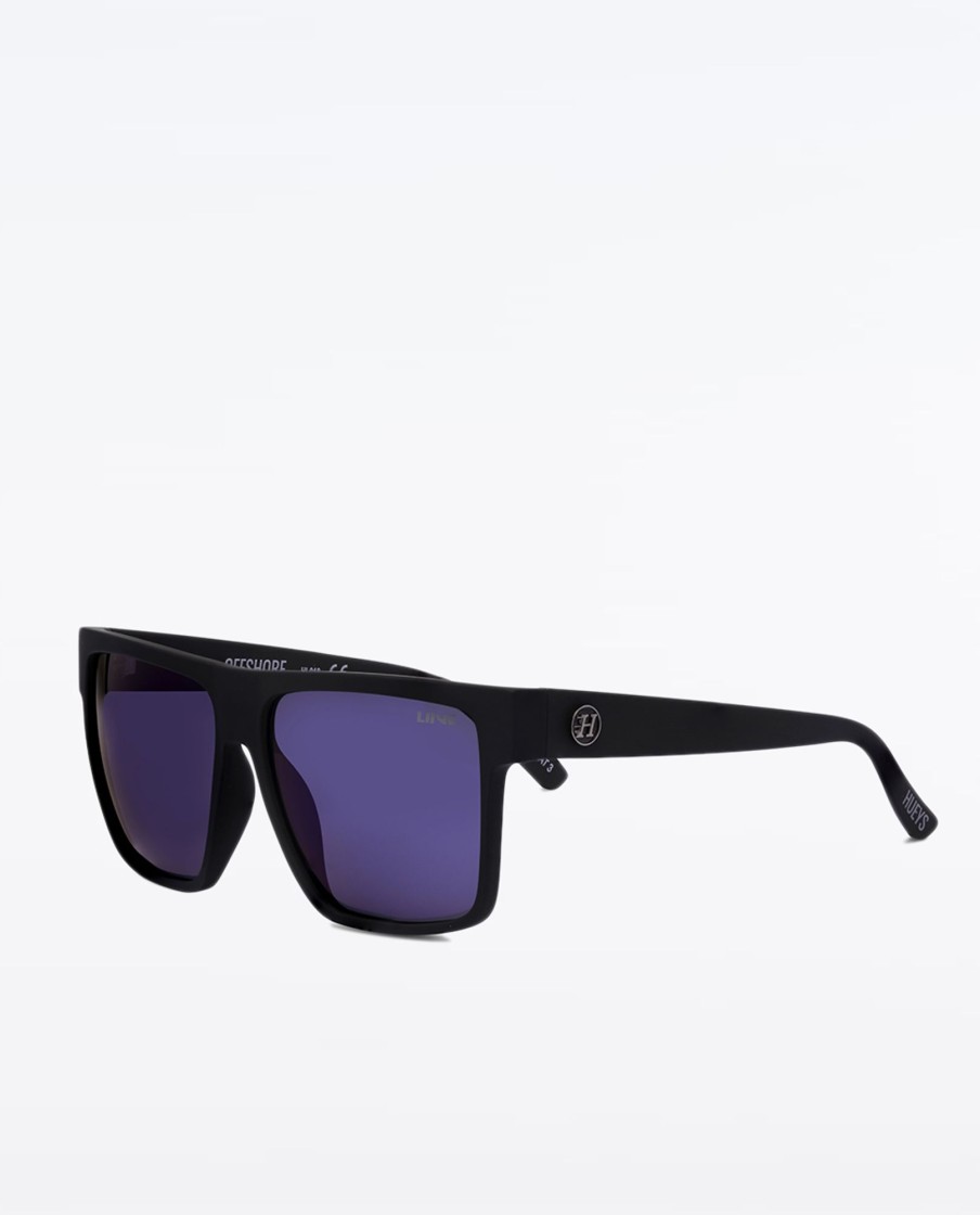 Men Liive Sunglasses Sunglasses | Offshore Matte Black Mirror Polar Sunglasses