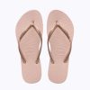 Kids Havaianas Shoes | Kids Slim Metallic Ballet Rose Thong