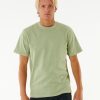 Men Rip Curl Tees & Polos | Plain Wash Short Sleeeve Tee