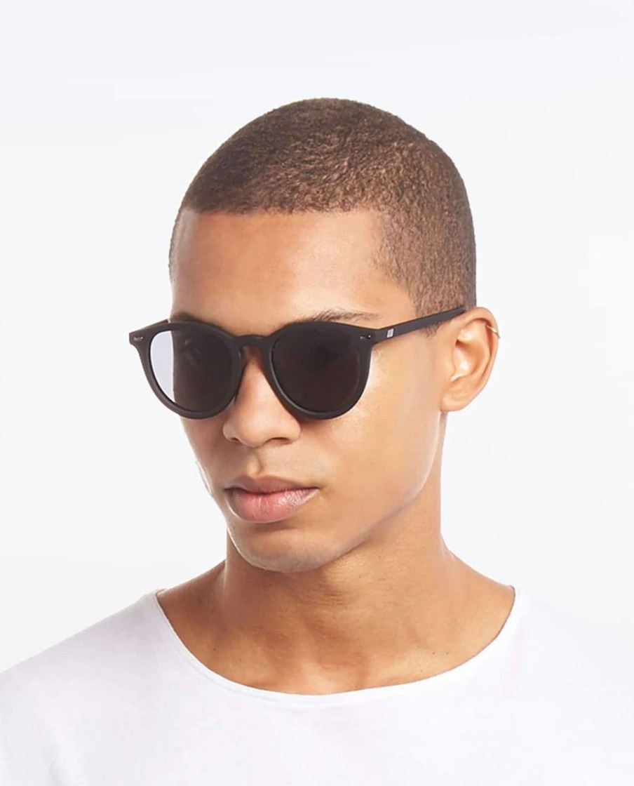 Men Le Specs Sunglasses | Unisex Fire Starter Black Rubber Sunglasses