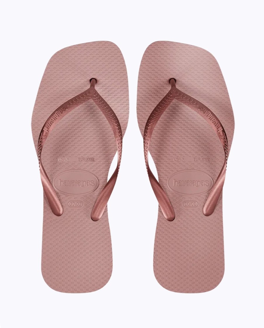 Women Havaianas Sandals & Thongs | Havs Slim Square Solid Crocus Rose