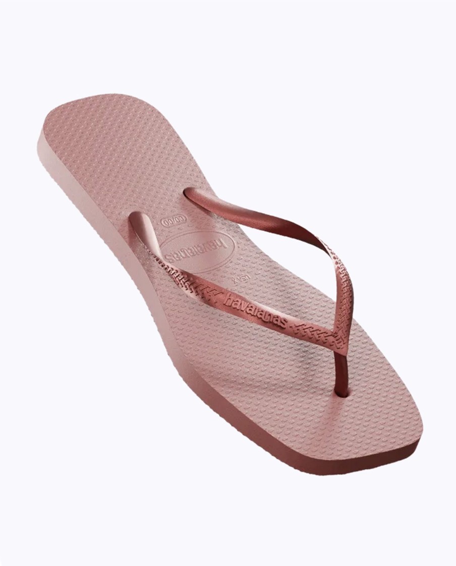 Women Havaianas Sandals & Thongs | Havs Slim Square Solid Crocus Rose