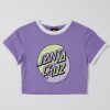 Women Santa Cruz Tops & Tees | Double Dot Front Baby Tee