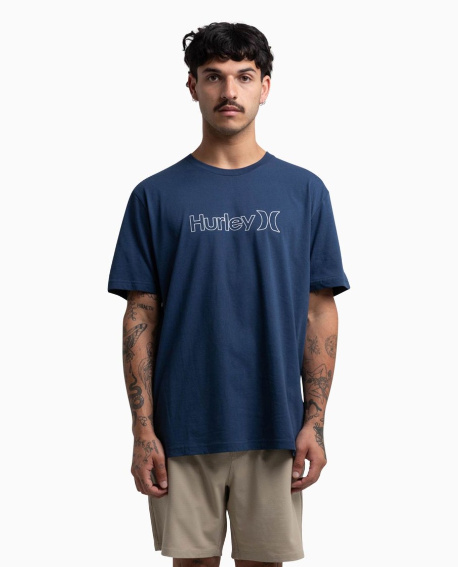 Men Hurley Tees & Polos | Outline Short Sleeve Tee