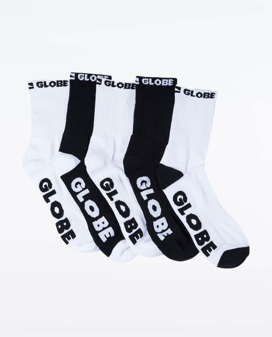 Women Globe Socks | Youth Quarter Socks 5Pk