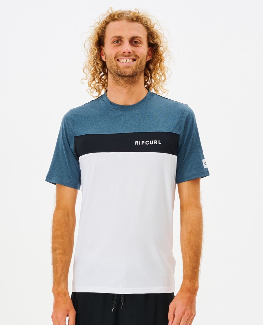 Men Rip Curl Rashies & Wetsuits | Undertow Short Sleeve Tee