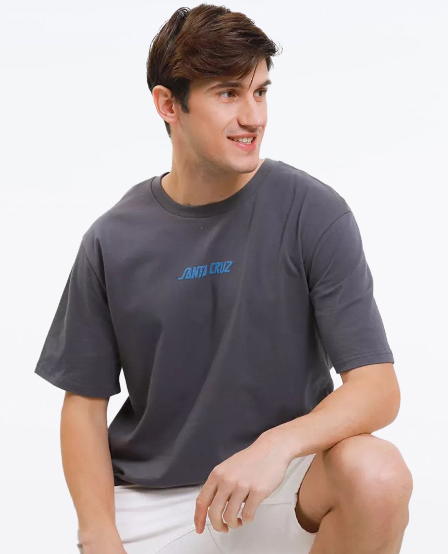 Men Santa Cruz Tees & Polos | Toil Strip Front Tee