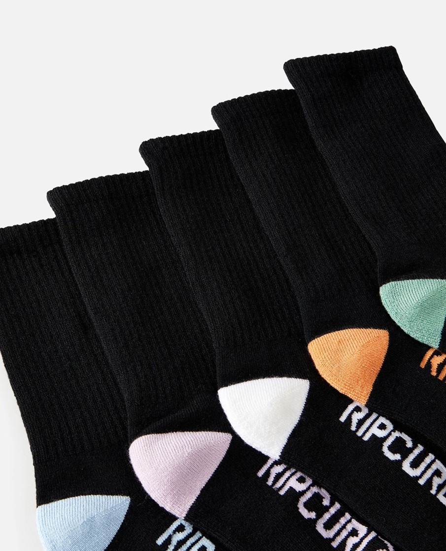 Kids Rip Curl Accessories | School Crew Sock 5-P - Boy