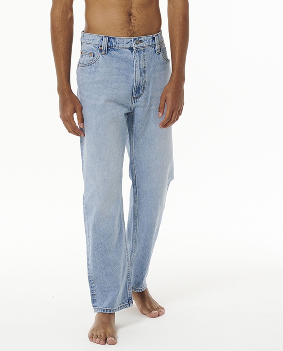 Men Rollas Pants & Jeans | Ezy Og Blue Jean