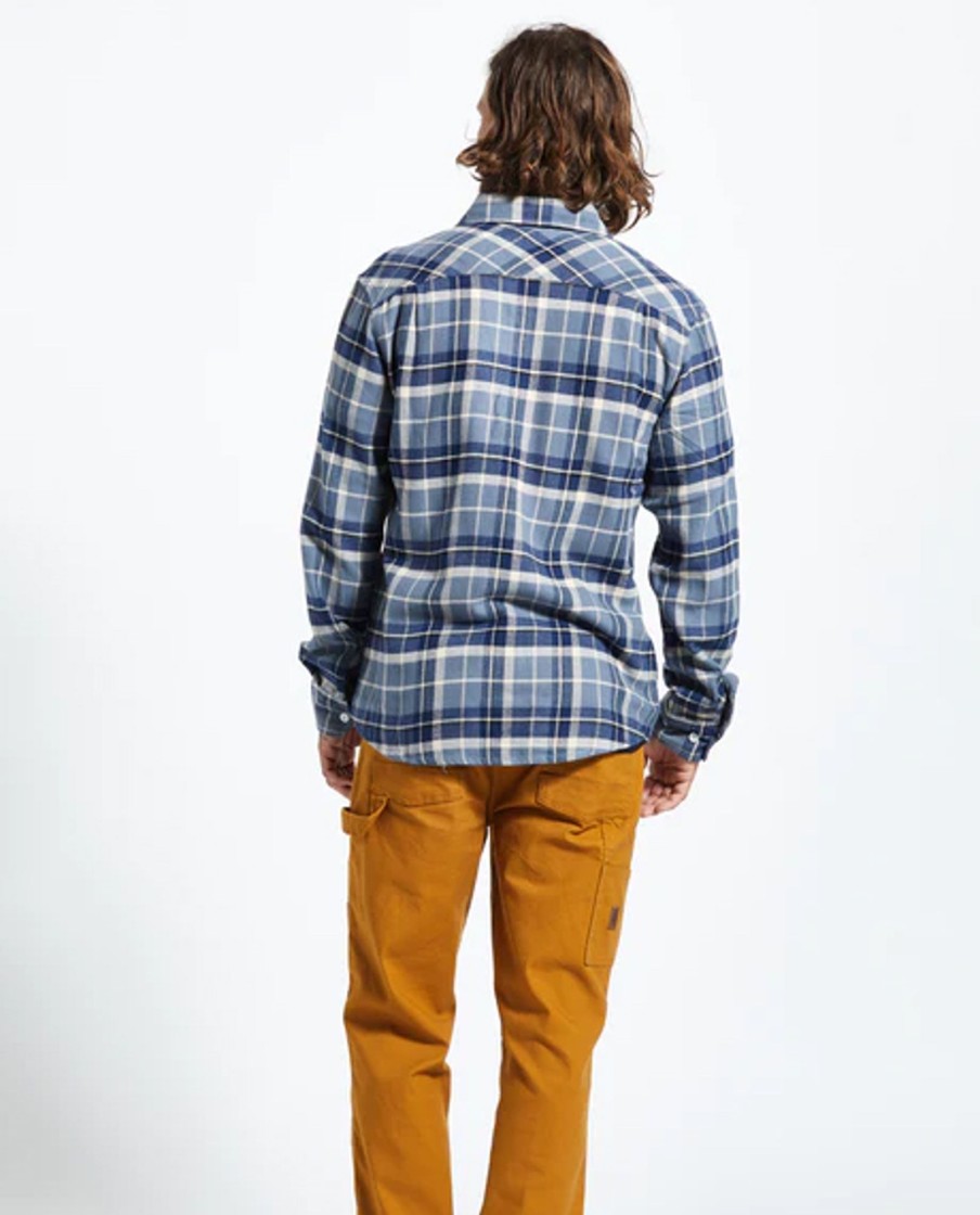 Men Brixton Shirts | Bowery Long Sleeve Flannel Shirt