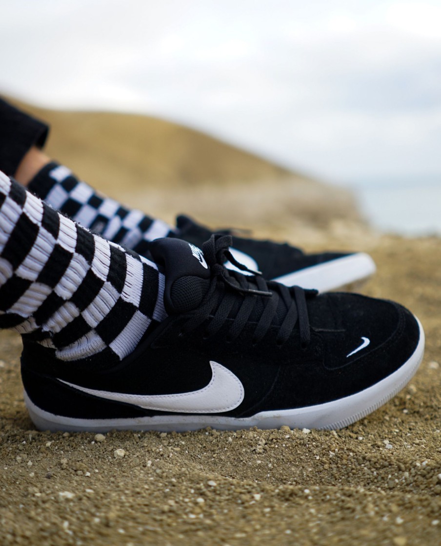 Men Nike Sneakers | Nike Sb Force 58: Black/White Shoes