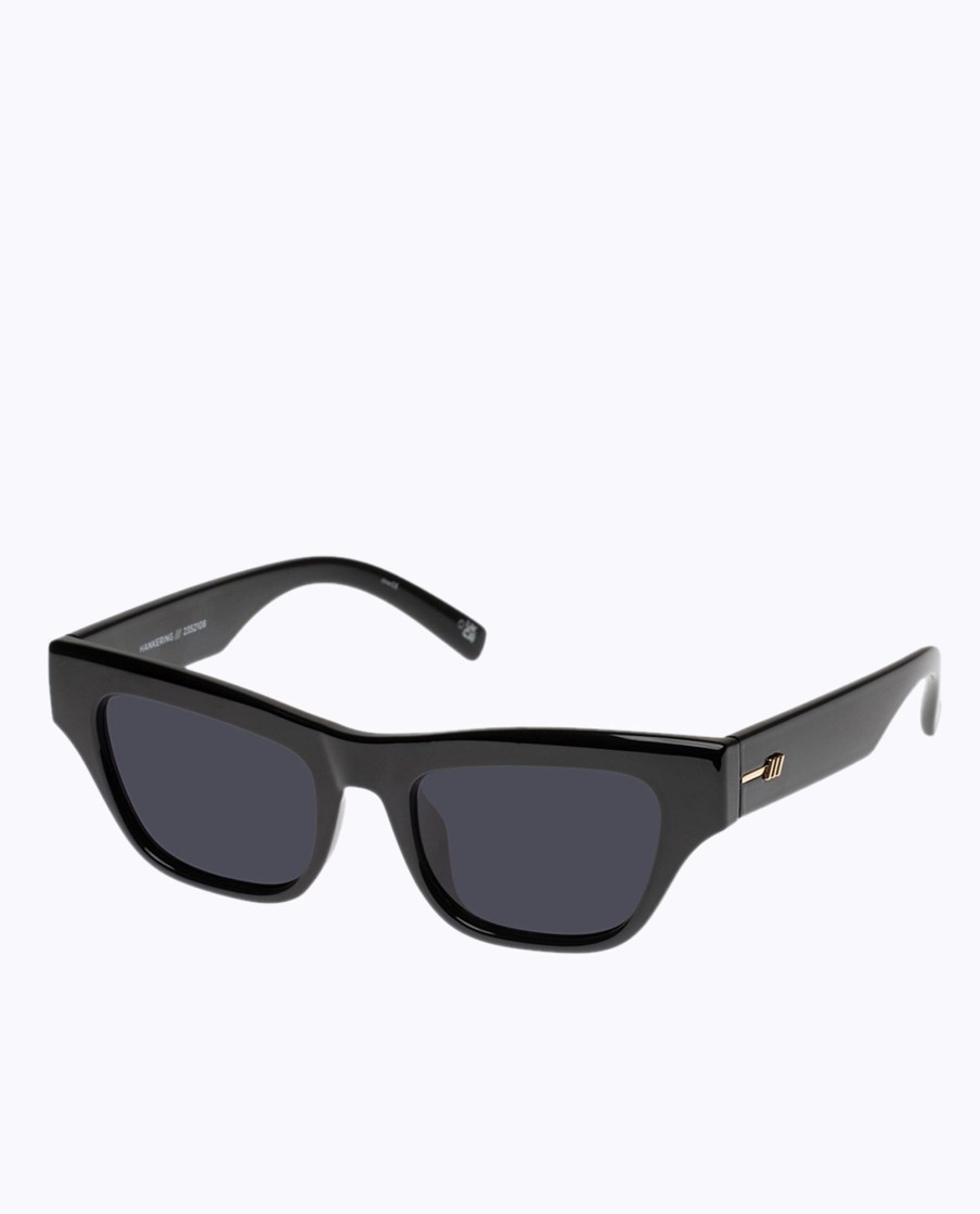 Women Le Specs Sunglasses | Le Specs Hankering Blk Sunglasses