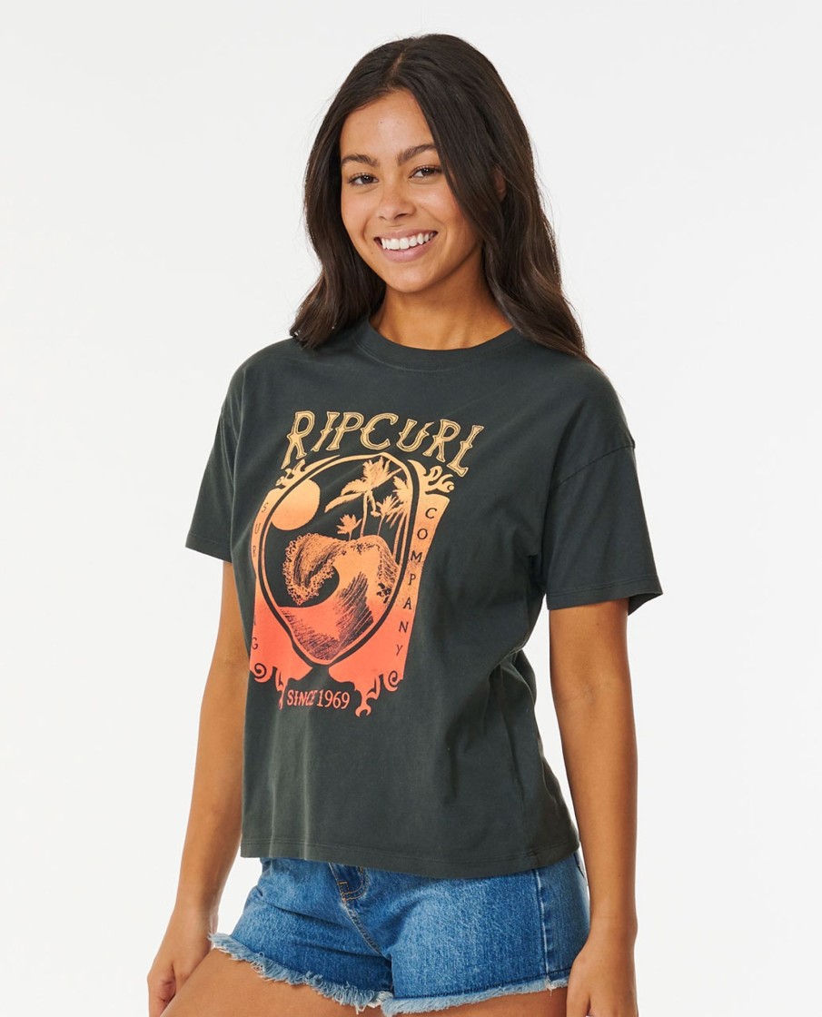 Women Rip Curl Tops & Tees | Moonlight Relaxed Tee