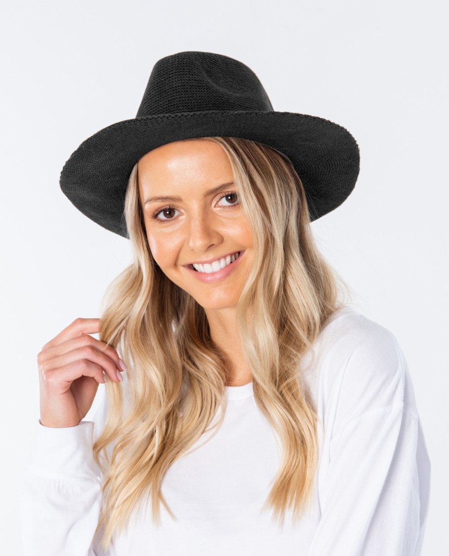 Women Rip Curl Hats | Spice Temple Knit Panama Hat