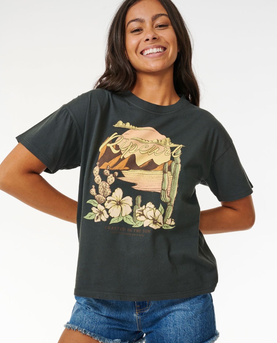 Women Rip Curl Tops & Tees | Desert Haze Relaxed Tee