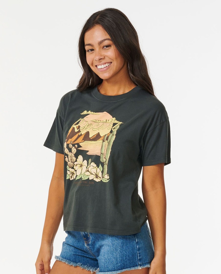 Women Rip Curl Tops & Tees | Desert Haze Relaxed Tee